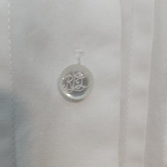 Ralph Lauren Pleated White Blouse - Picture 4 of 8